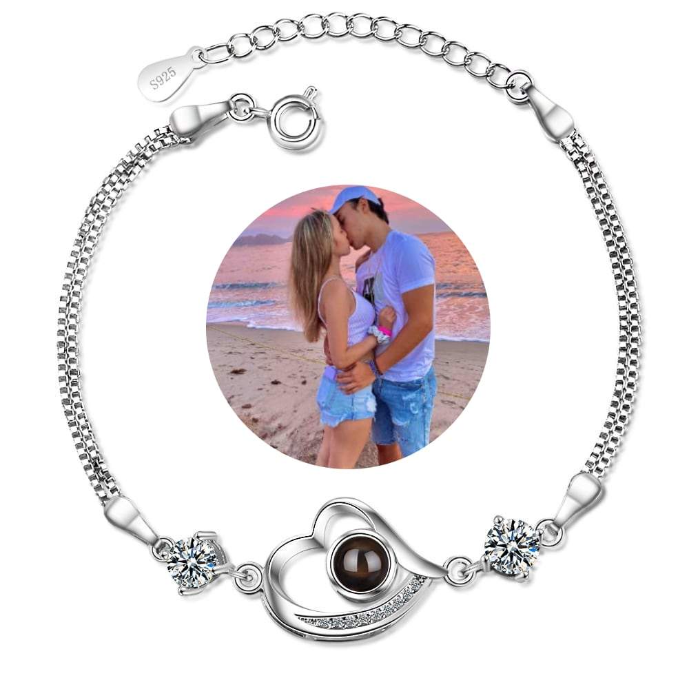 LiebeGaben™ personalisierte Foto-Halskette/Armband/Schlüsselanhänger