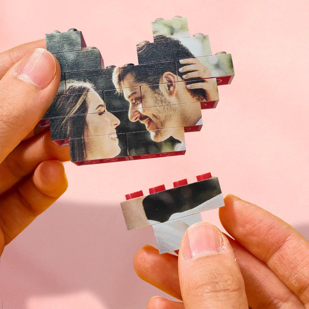 50% RABATT⭐️Personalisierte Ziegelpuzzle-Fotoblockgeschenke für Verliebte