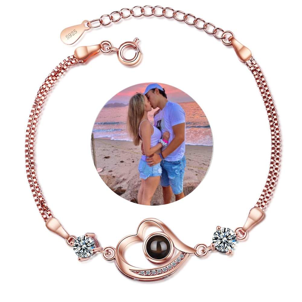 LiebeGaben™ personalisierte Foto-Halskette/Armband/Schlüsselanhänger