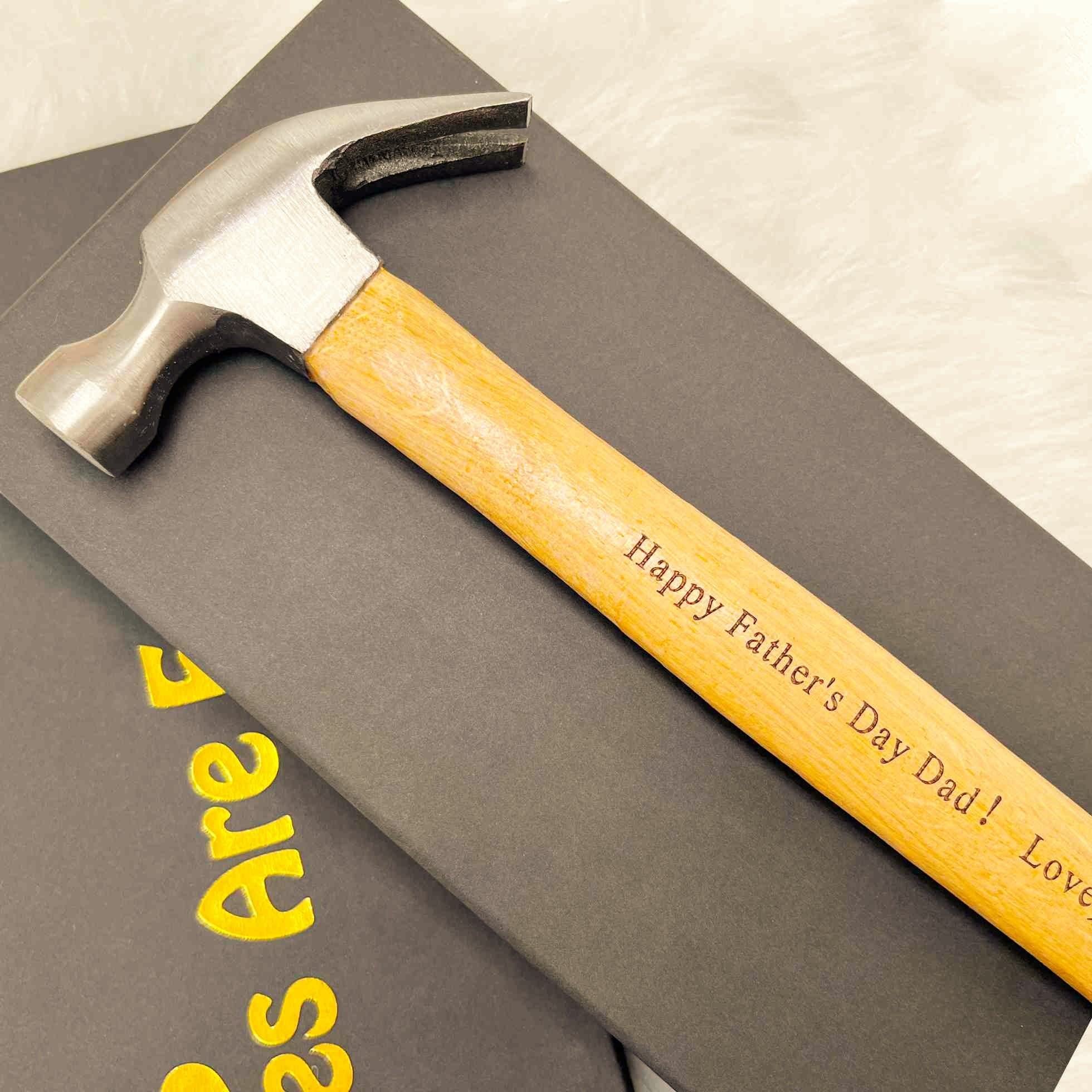 Personalisiertes Maßband-Hammer-Set – bestes Geschenk zum Vatertag