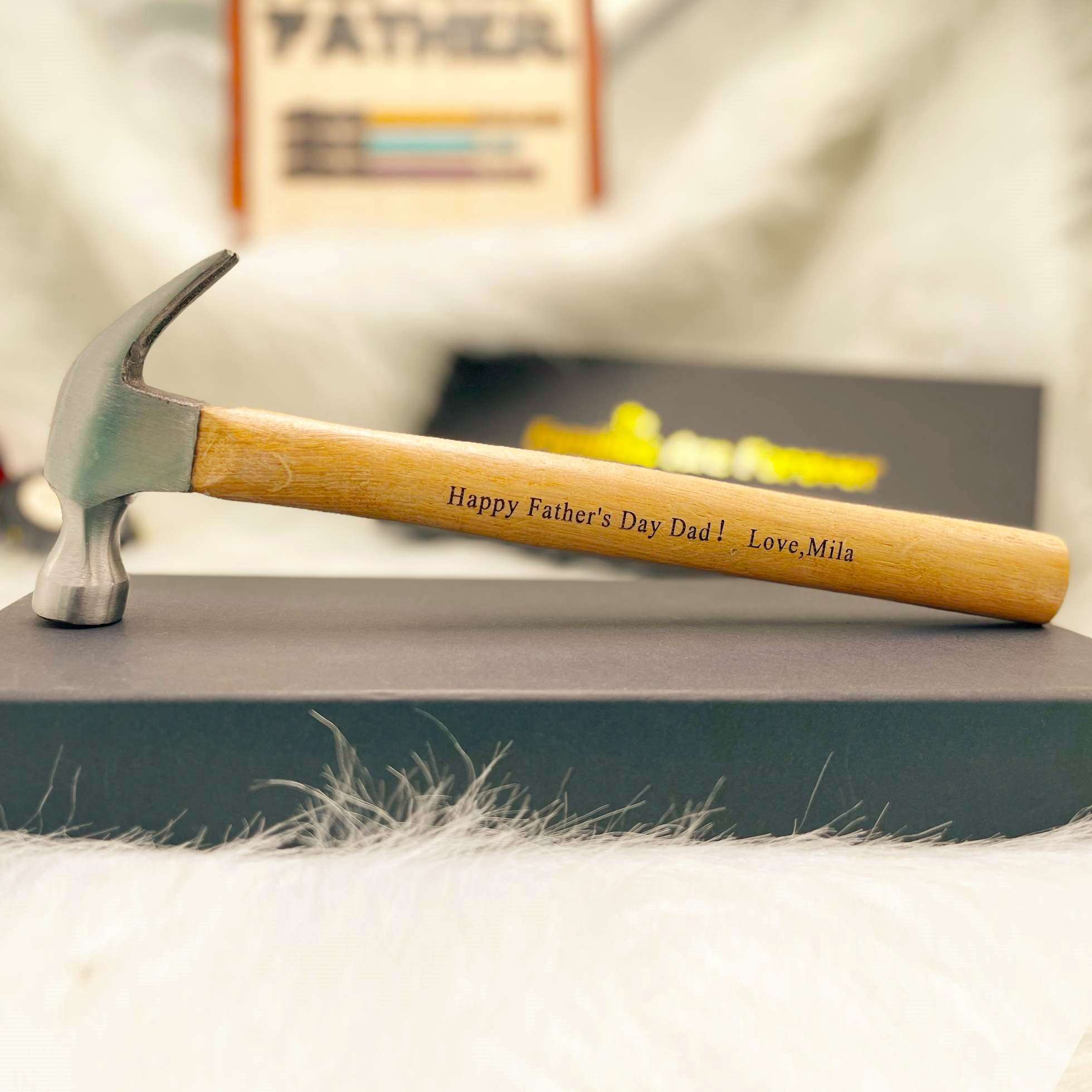 Personalisiertes Maßband-Hammer-Set – bestes Geschenk zum Vatertag