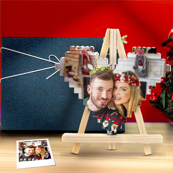 50% RABATT⭐️Personalisierte Ziegelpuzzle-Fotoblockgeschenke für Verliebte