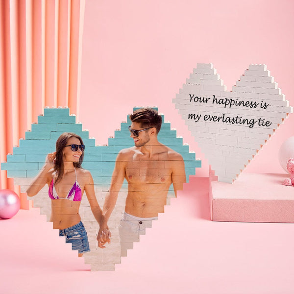 50% RABATT⭐️Personalisierte Ziegelpuzzle-Fotoblockgeschenke für Verliebte