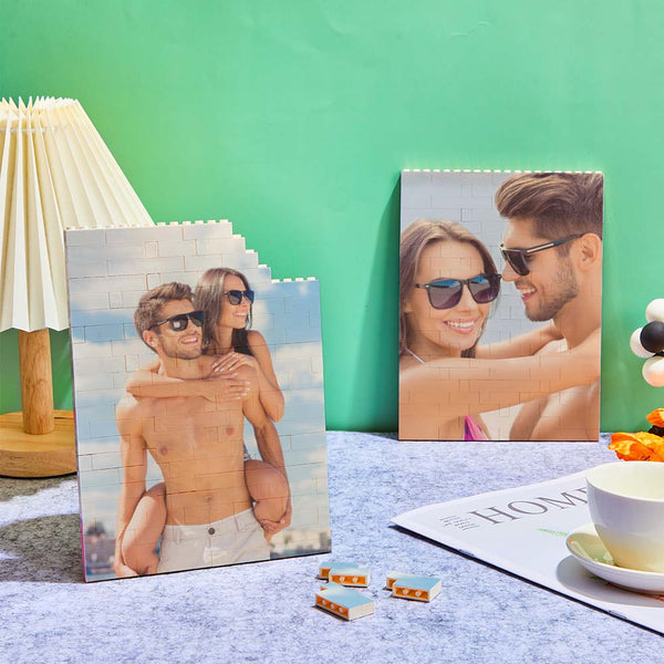 50% RABATT⭐️Personalisierte Ziegelpuzzle-Fotoblockgeschenke für Verliebte