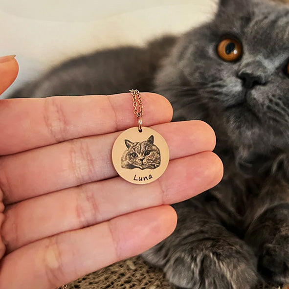 Liebegaben-Personalisierter Haustierfoto-Schmuck