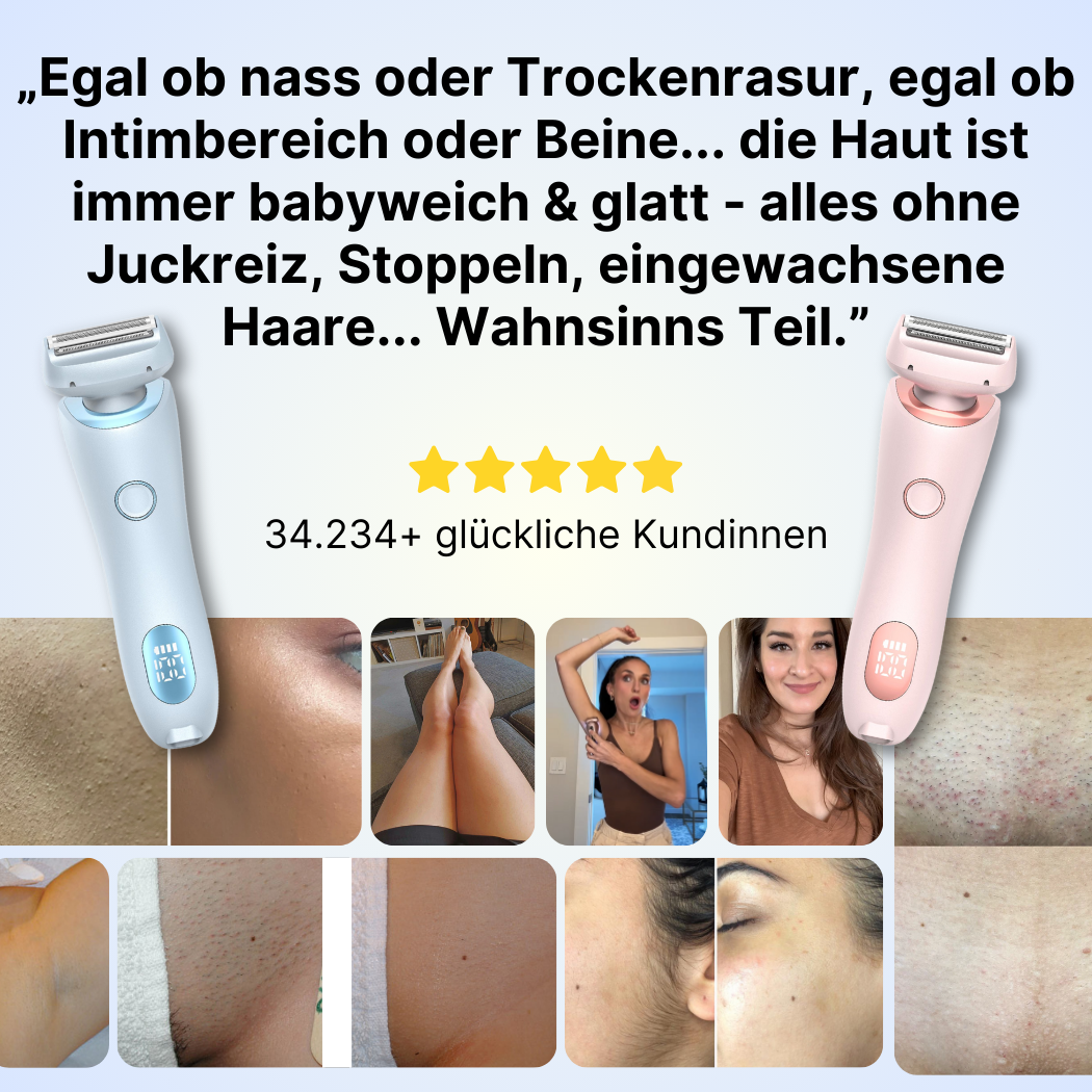 LiebeGaben™ Pro - Nanorasierer für seidig glatte Haut in Sekunden