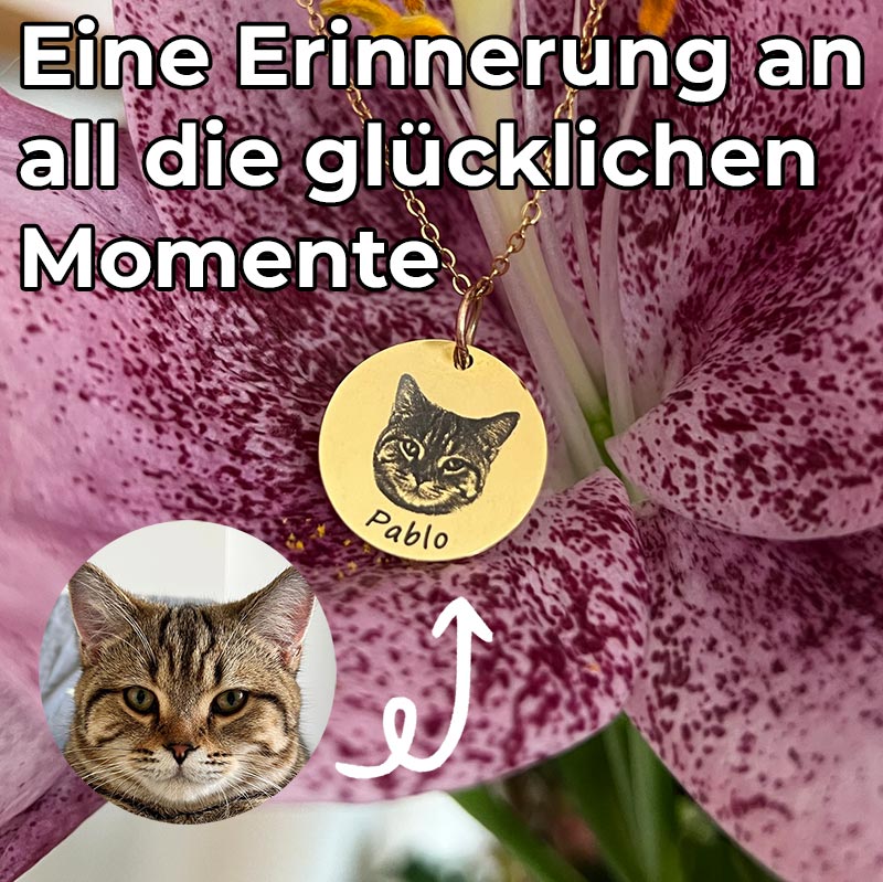 Liebegaben-Personalisierter Haustierfoto-Schmuck