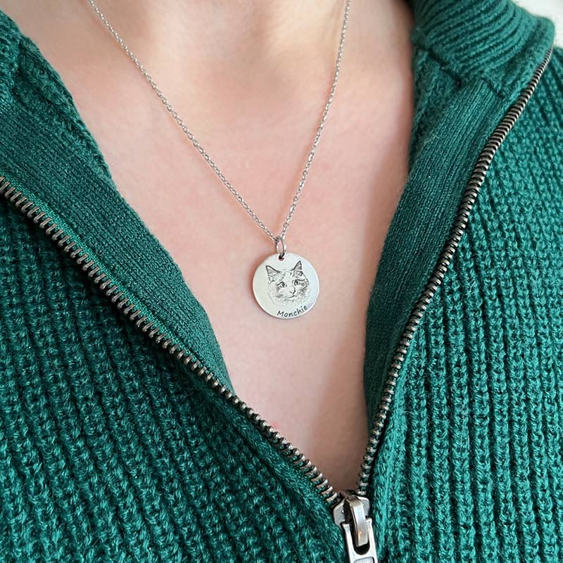 Liebegaben-Personalisierter Haustierfoto-Schmuck