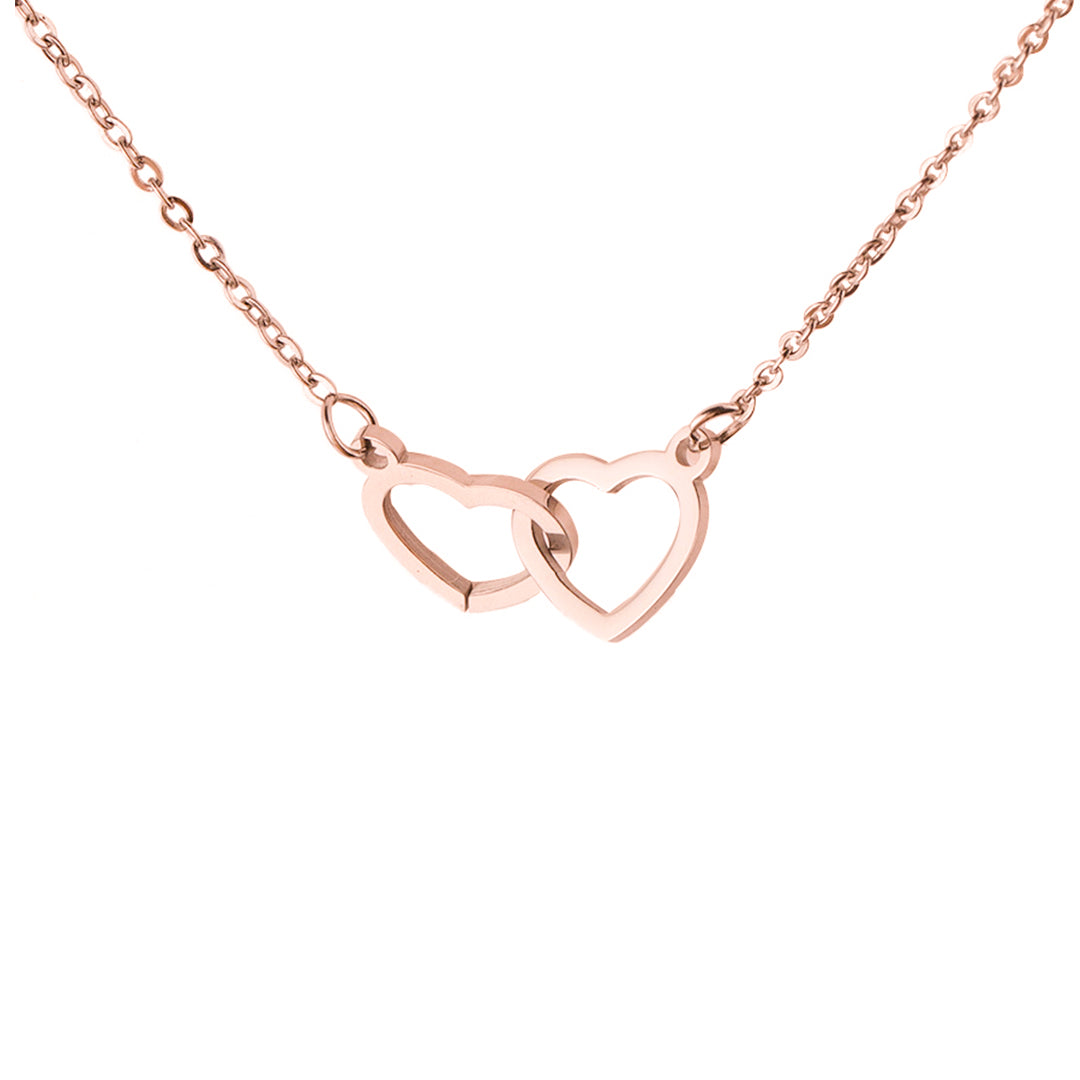 Gravierte Herz-Halskette - mit echter Rose Bär Geschenkbox