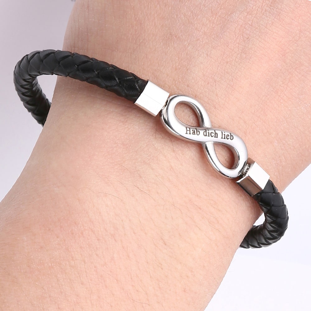 "An meinen Mann" - Personalisiertes Unendlichkeits-Armband